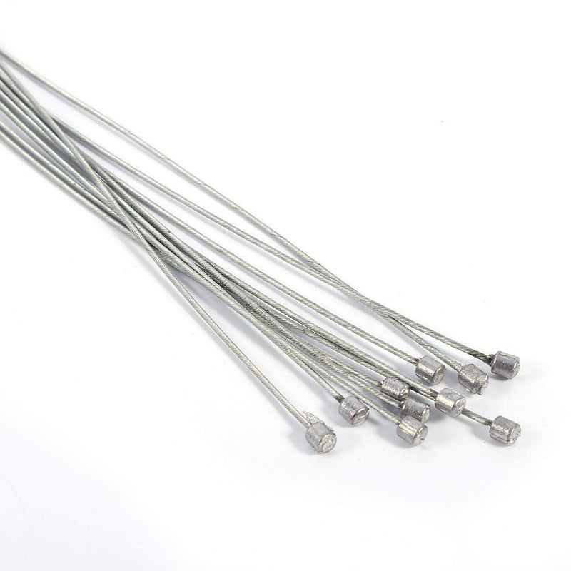 Qicfrk Stainless Steel Shifter Cable, Bike Shifter Cable 2M Long Bicycle Replaceable Wire Inner Derailleur Wire Stainless Steel Bike Rear Derailleur Cable 10Pcs - Image 3
